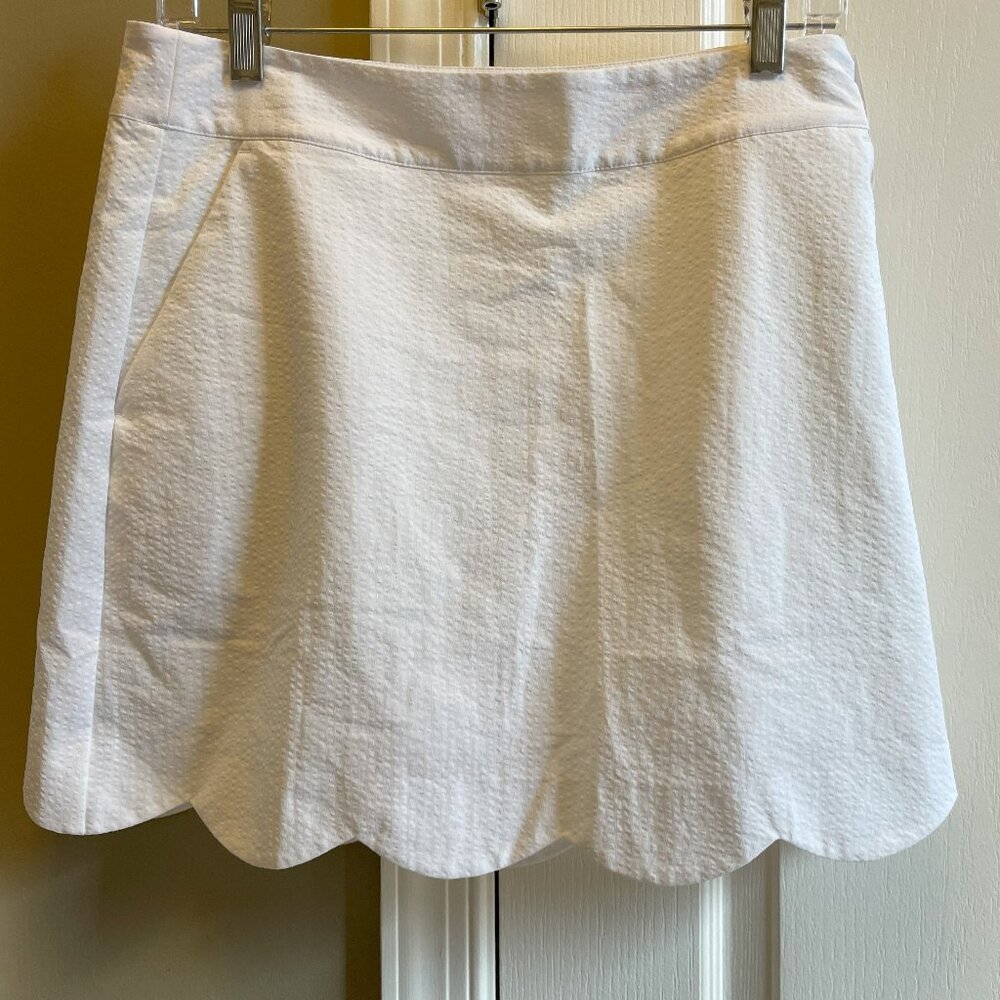 Vineyard Vines White Scallop Hem Skirt - Size 6